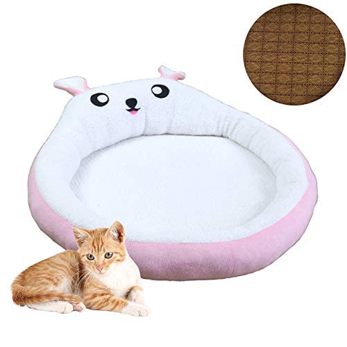 HIMA PETTR Peluche Cama para Mascotas Warm Animal Nido,con Cálido Desmontable Lavable Lavable para Cat Casetas para Perros,Rosa,S:36 * 46 * 24cm