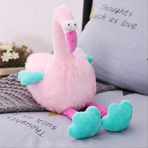 hjcly Juguete De Peluche Lindo Kawaii Flamingo 40 Cm, Relleno Relleno con Buena Muñeca De Avestruz De Algodón Suave Y Colorido para Niños Niños