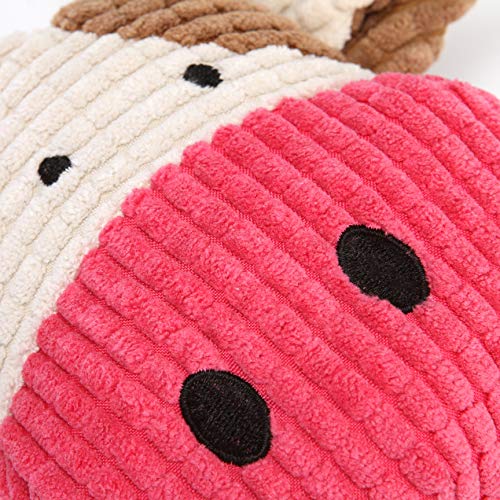 HOLECO Juguetes para Perros pequeños medianos Juguete de Peluche para Perros, Juguete para Perros Mascotas Juguete chirriante Juguete Lindo para la dentición del Perro Masticar