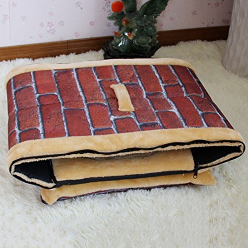 Horing Cozy - Caseta 2 en 1 para cachorros con cojines extraíbles, portátil, plegable