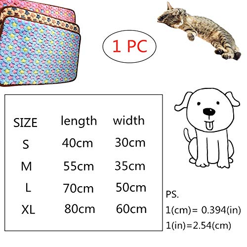 HuaXX Colchon Perro Manta Perro Esponjoso Gato Mat Cama del Animal doméstico Perro Cama Accesorios Perro de la Comodidad de la Cama Cama del Perro Yellow,XL