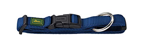 HUNTER 42017 - Collar para Perros Vario-Plus, 35-53 cm, Nylon, Marino