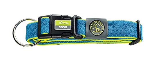 HUNTER Perros Collar Maui Vario Plus Malla, 40 – 60 cm, tamaño Grande, Color Azul