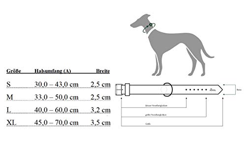 HUNTER Perros Collar Maui Vario Plus Malla, 45 – 70 cm, Large, Gris