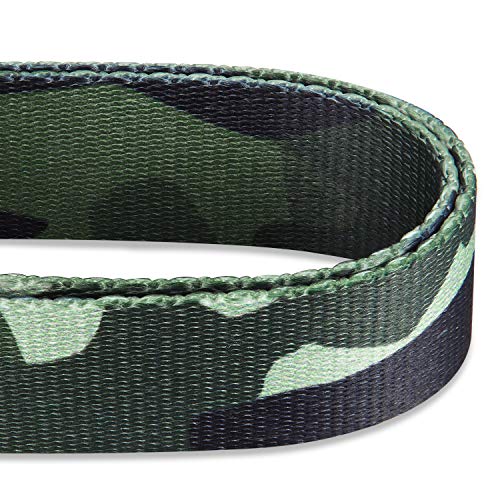 Hyhug Premium actualizado Cuello de martingala Anti-Escape Mejorado de poliéster de Alta Resistencia para Perros pequeños, medianos y Grandes. Uso Diario para Caminar. (Grande L, Camuflaje Verde)