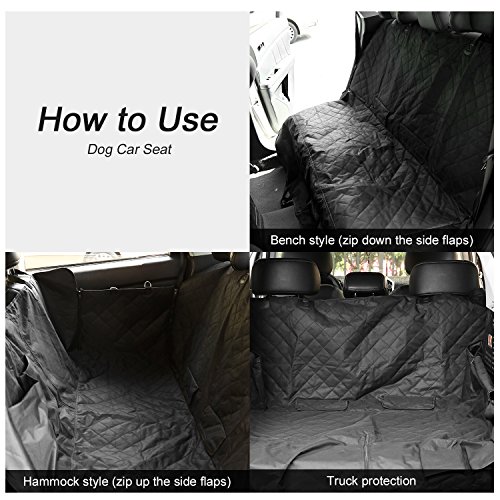 ICOCO Funda Protector de Coche para Mascota Perro Gato Impermeable de Asiento Trasero