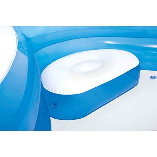 Intex 56475NP - Piscina hinchable cuadrada con asientos 229 x 66 cm 990 litros