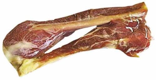 'Jamonero inoxidable de hueso "Mini, fibula 2 unidades – Cadena de Regalo para Su Perro de auténtica piel Parma Jamonero