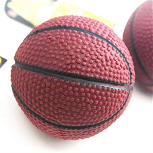 JHJK$WDX 2Pcs Perro Vocal Toy Ball Mascota Juguete Resistente a la mordedura Pelota Perro Baloncesto Sonido Juguete