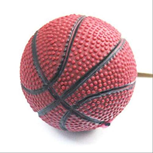 JHJK$WDX 2Pcs Perro Vocal Toy Ball Mascota Juguete Resistente a la mordedura Pelota Perro Baloncesto Sonido Juguete