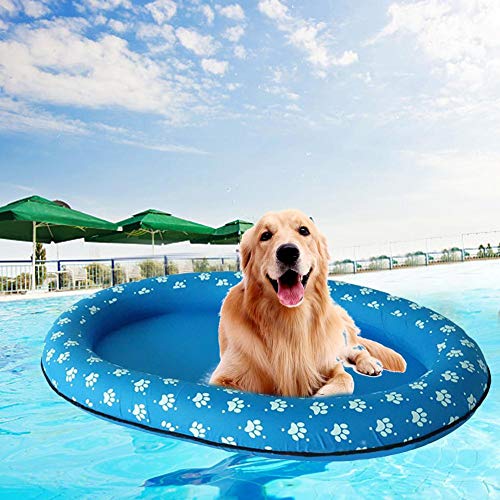 Jinclonder El Flotador de la Piscina del Perro de, natación Flotante del Animal doméstico, Juguete Inflable de la Playa de la Cama de Fila para el Gato del Perro