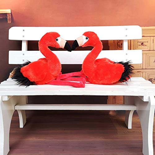 Juguete de peluche Juguetes Blandos Pájaros Juguete De Dibujos Animados De Flamenco Almohada para Dormir Linda Muñeca De Pájaro Animal Envía A Tu Hijo Un Regalo De Cumpleaños (Color: Rojo, Tamaño