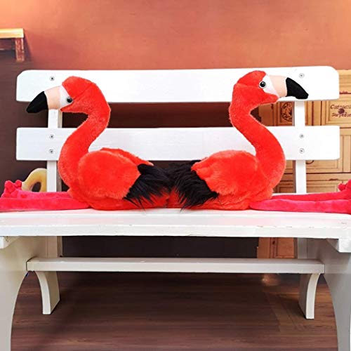 Juguete de peluche Juguetes Blandos Pájaros Juguete De Dibujos Animados De Flamenco Almohada para Dormir Linda Muñeca De Pájaro Animal Envía A Tu Hijo Un Regalo De Cumpleaños (Color: Rojo, Tamaño