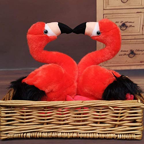 Juguete de peluche Juguetes Blandos Pájaros Juguete De Dibujos Animados De Flamenco Almohada para Dormir Linda Muñeca De Pájaro Animal Envía A Tu Hijo Un Regalo De Cumpleaños (Color: Rojo, Tamaño