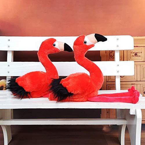 Juguete de peluche Juguetes Blandos Pájaros Juguete De Dibujos Animados De Flamenco Almohada para Dormir Linda Muñeca De Pájaro Animal Envía A Tu Hijo Un Regalo De Cumpleaños (Color: Rojo, Tamaño