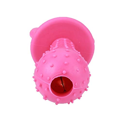 Juguete herramienta de forma creativa 1PC Campana de perro de juguete de goma del perro casero Interactivo del gato de goma del perrito de juguete for masticar mascotas Molar (color al azar)