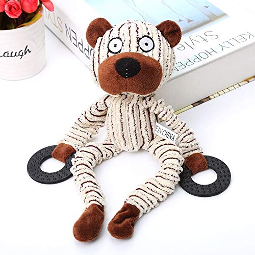 Juguete para mascotas Yangdian, juguete para masticar perros cachorros de peluche, juguete de peluche para masticar cachorros de peluche con sonido de oveja tonta para mascotas