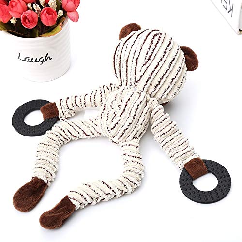 Juguete para mascotas Yangdian, juguete para masticar perros cachorros de peluche, juguete de peluche para masticar cachorros de peluche con sonido de oveja tonta para mascotas