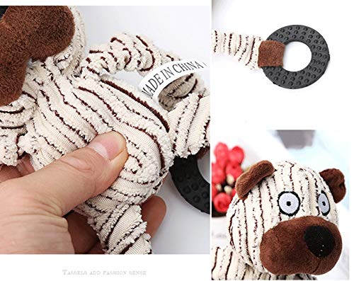 Juguete para mascotas Yangdian, juguete para masticar perros cachorros de peluche, juguete de peluche para masticar cachorros de peluche con sonido de oveja tonta para mascotas