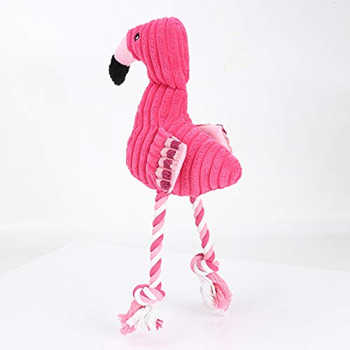 Juguete para perros, pana, rompecabezas, molares, flamenco, peluche, juguete para mascotas resistente a las mordeduras