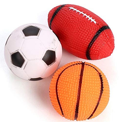 Juguetes For Perros Squeak Sound Pelota For Perros Goma Fútbol Baloncesto Juguetes Interactivos For Perros Pequeños Medianos Grandes Mascotas Suministros De Juguetes ( Color : 3 , Size : One size )