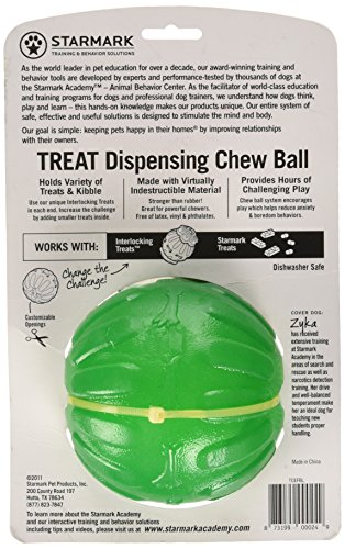 JULIUS K9 59801 Treat Dispensing Chew Ball - 7 cm, M, Green