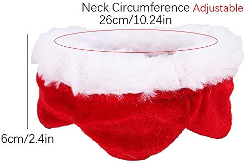 JX Pañuelo de babero de encaje para mascotas, collar de perro rojo de gato navideño Bufanda de cumpleaños de perrito lindo Decoración de pañuelo de algodón,Pequeña