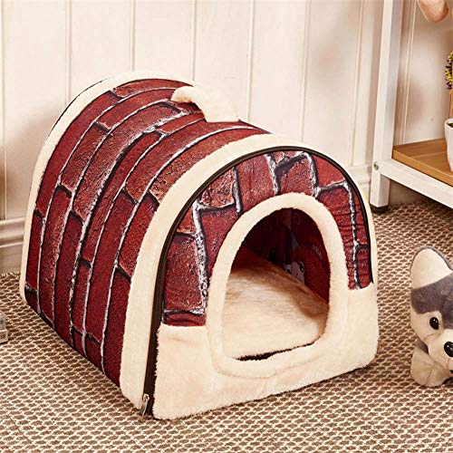 JZTRADING Cama Gato Cueva Camas para Perros Perro de la Comodidad de la Cama De Peluche Cama del Perro Perro sofá Cama Cama de Veterinario para Perros Vintage