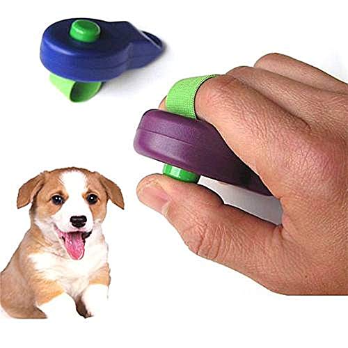 JZTRADING Cliker Entrenamiento Perro Clicker Perro Adiestramiento Perro SIDA Cat formación Clicker Perro Comportamiento Entrenador Cachorro de formación