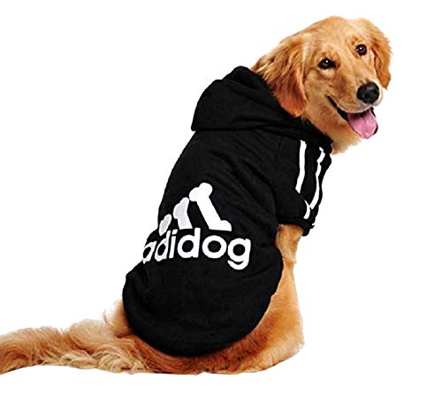 KIRALOVE Disfraz de Sudadera - Camisa - Camiseta - Negro - Capucha - adidog - Perro - XL - Disfraces - Carnaval de Halloween - Idea de Regalo Original