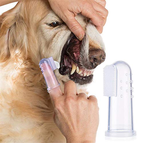 Kit de cuidado dental para perros Pasta de dientes para perros con juego de cepillos de dientes Suciedad y mal aliento Eliminación de los productos de limpieza bucal Mejora la higiene bucal Previene