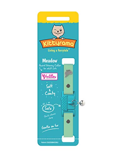 Kittyrama Visto en Vogue. Collar para Gato Meadow Galardonado 'Cat Friendly'