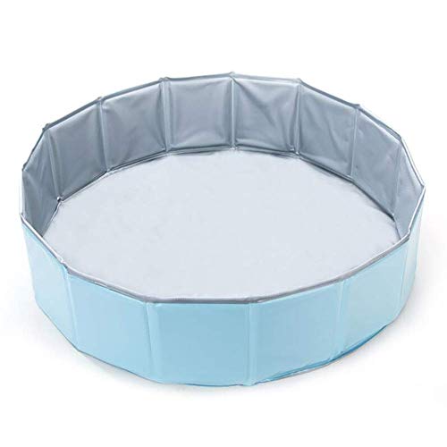 KJRJTC Portable del Perro Piscina, Plegable de baño de hidromasaje, Interior y Exterior Plegable a Prueba de Fugas del Gato del Perro Mascota SPA, Mediano y pequeño tamaño de un Perro