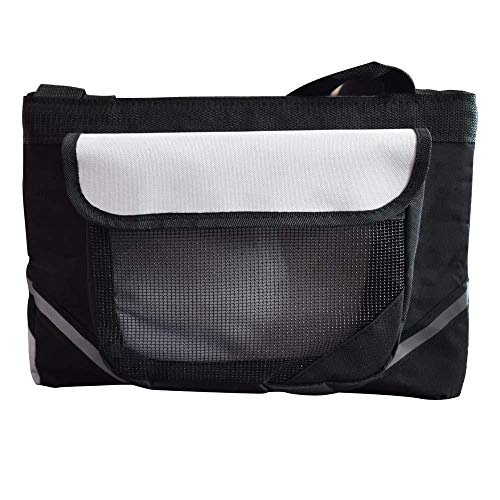 KNFBOK Bolsa Manillar Bicicleta Cesta de Bicicleta Pet Cat Dog Bike Basket Bag Cinturón de Seguridad de Viaje Portabicicletas Delantero Bolsa de Bicicleta Suministros para Mascotas Jaula para Perros