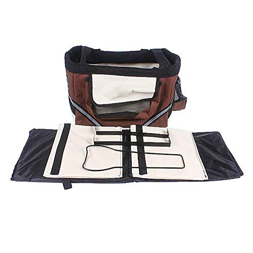 KNFBOK Bolsa Manillar Bicicleta Cesta de Bicicleta Pet Cat Dog Bike Basket Bag Cinturón de Seguridad de Viaje Portabicicletas Delantero Bolsa de Bicicleta Suministros para Mascotas Jaula para Perros