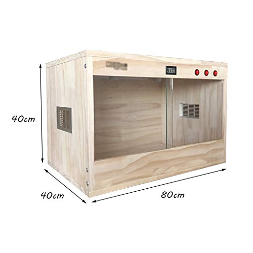 La cría Reptiles Box, Vivarium Cisterna Erizo Gecko Lagarto Tortuga sólida Caja de Madera Pet Shop Home Box Gato del Perro de la casa del Animal (Size : Style B-80 * 40 * 40)