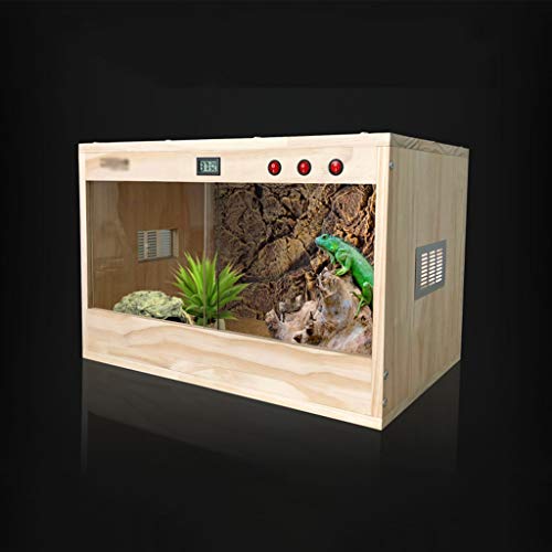 La cría Reptiles Box, Vivarium Cisterna Erizo Gecko Lagarto Tortuga sólida Caja de Madera Pet Shop Home Box Gato del Perro de la casa del Animal (Size : Style B-80 * 40 * 40)