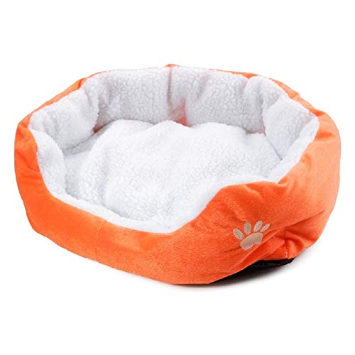 LAAT Cama para Mascotas Cama de Perro Cama de Dormir para Gatos Cama de Perro de Forma Redonda - Marrón