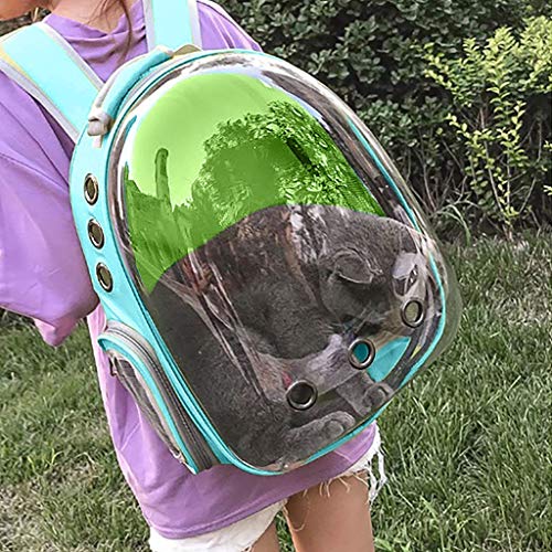 LANSKIRT Mochila Perro, Sling Bolsa para Mascota Perro y Gato Bolsos Pequeños Porta Perros Bolsos Mochila Transpirable con Cápsula Espacial