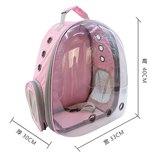 LANSKIRT Mochila Perro, Sling Bolsa para Mascota Perro y Gato Bolsos Pequeños Porta Perros Bolsos Mochila Transpirable con Cápsula Espacial