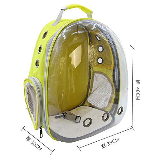 LANSKIRT Mochila Perro, Sling Bolsa para Mascota Perro y Gato Bolsos Pequeños Porta Perros Bolsos Mochila Transpirable con Cápsula Espacial