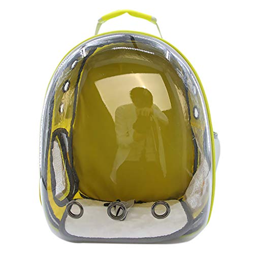 LANSKIRT Mochila Perro, Sling Bolsa para Mascota Perro y Gato Bolsos Pequeños Porta Perros Bolsos Mochila Transpirable con Cápsula Espacial