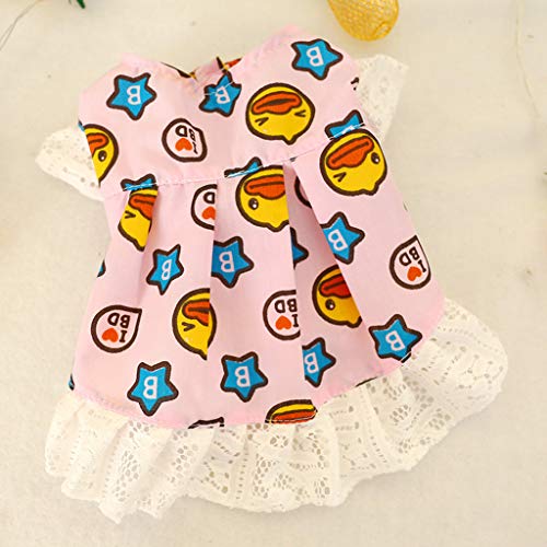 LANSKIRT Ropa Perro Pequeño Falda de Mascota Vestido de Princesa Perro de Peluche Jersey Cómoda Camisas Deportiva Informal Abrigos