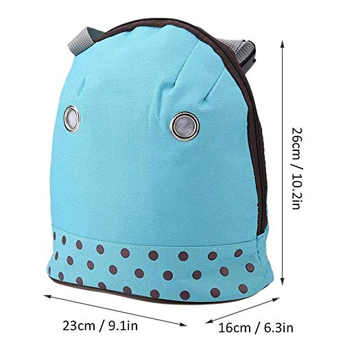 LBSX Mascota hámster el morral de hámster Rata Erizo Impermeable Saco de Dormir Conejo portátil de Viaje saliente Bolsos Mochila con película de Aluminio (Azul)