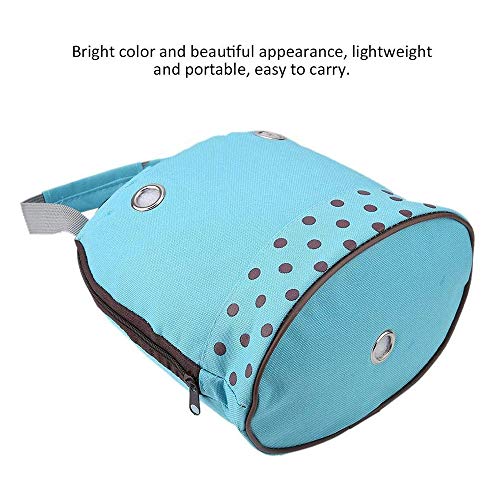 LBSX Mascota hámster el morral de hámster Rata Erizo Impermeable Saco de Dormir Conejo portátil de Viaje saliente Bolsos Mochila con película de Aluminio (Azul)