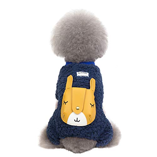 LEEDY Ropa para Perros pequeños Accesorios de Mono para Mascotas Nueva Jirafa de Cuatro Patas Abrigo otoño e Invierno Mantener Caliente Gato Perro Ropa