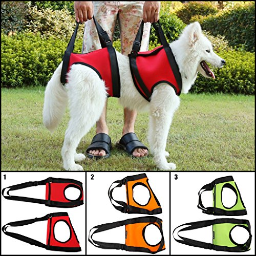 Legendog 2 UNIDS Soporte para Perro ArnéS ArnéS para Perro Ajustable PortáTil Delantero Patas Traseras Sling ArnéS De Seguridad para Mascotas