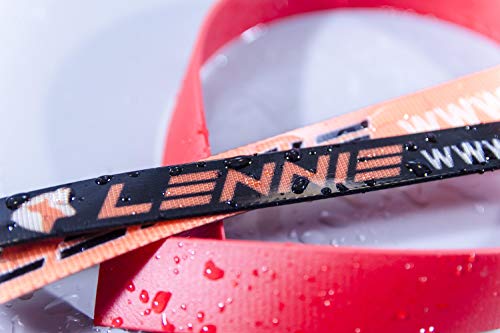 LENNIE BioThane Línea de Remolque (Seguimiento de Correa) 13mm en 25 Colores / 1-30 Metros [10m] / Cosido/sin Lazo de Mano