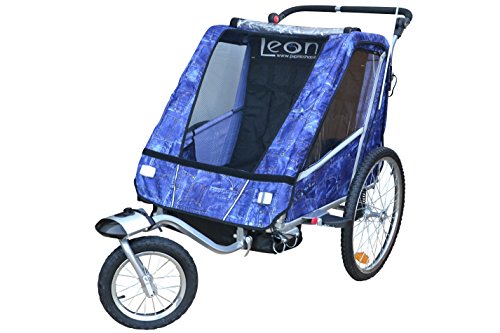 Leon paplioshop plegable bicicleta colgante Buggy con rueda delantera, para 1 o 2 niños, una puerta, New Jeans