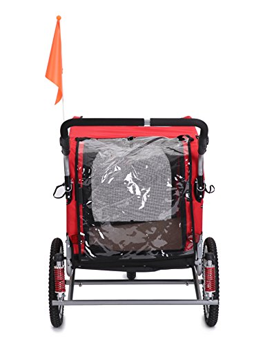 Leonpets 2 en 1 mascotas ajustable transportswagen Remolque de bicicleta 10308 Naranja